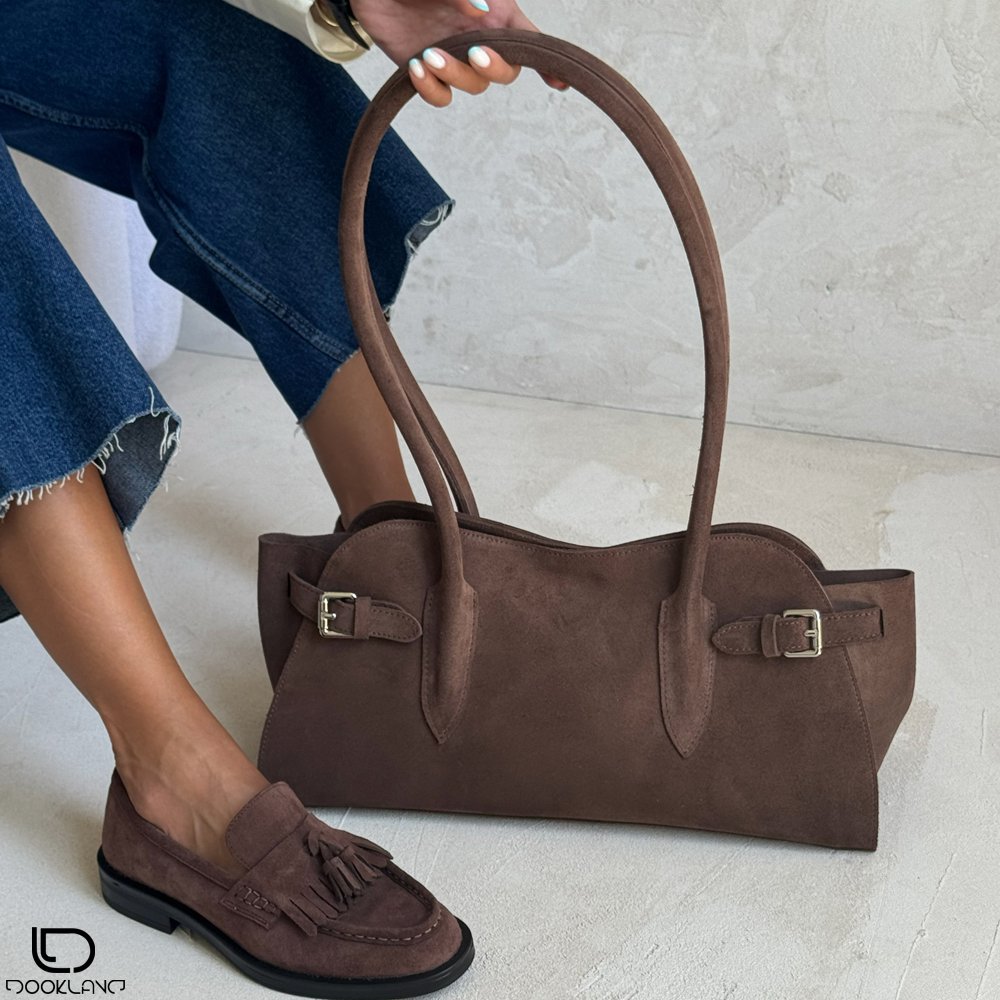 کیف چرم طبیعی قاصدک